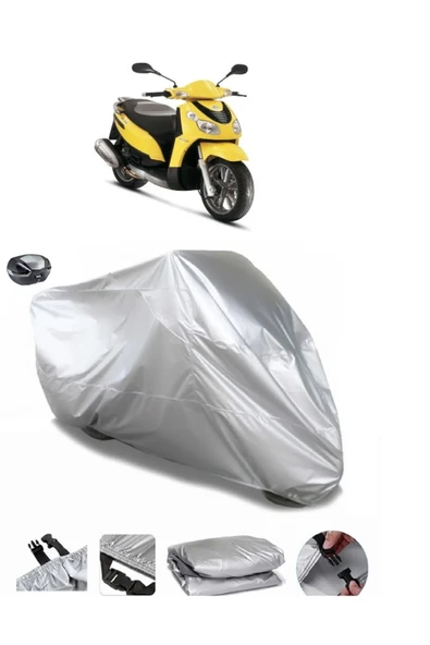 Piaggio Carnaby 200 Su  Geçirmez Motosiket Brandası Arka Çanta Uyumlu ürün görseli 1