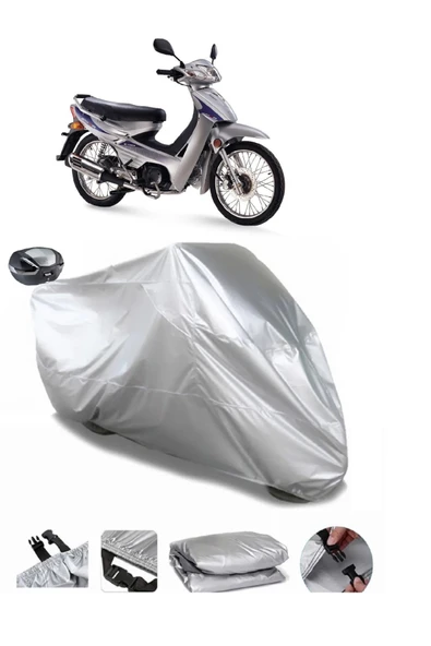 Kymco Aktiv 125 Su  Geçirmez Motosiket Brandası Arka Çanta Uyumlu ürün görseli 1