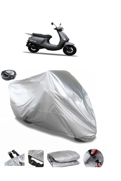 Stmax Bravo 50 Su  Geçirmez Motosiket Brandası Arka Çanta Uyumlu ürün görseli 1