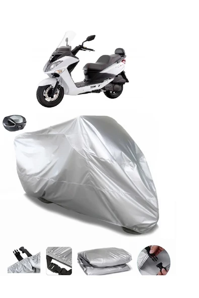 Sym Joyride Evo 200 Su  Geçirmez Motosiket Brandası Arka Çanta Uyumlu ürün görseli 1