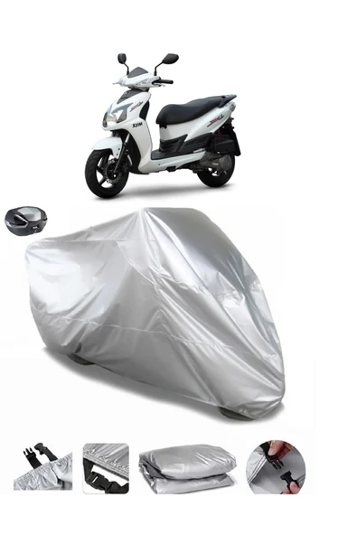 Sym Jet 4 125 Su  Geçirmez Motosiket Brandası Arka Çanta Uyumlu ürün görseli 1