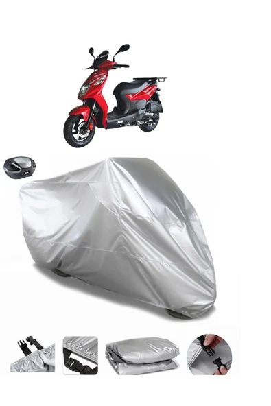 Sym Xpro Cargo 125 Su  Geçirmez Motosiket Brandası Arka Çanta Uyumlu ürün görseli 1