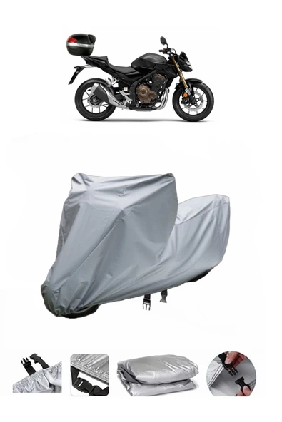 Honda CB 500  Gri Motosiklet Brandası ARKA ÇANTA UYUMLU DEĞİLDİR ürün görseli 1