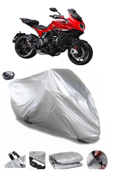 MV Agusta Turismo Veloce 800 Su  Geçirmez Motosiket Brandası Arka Çanta Uyumlu ürün görseli 1