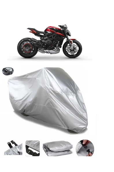 MV Agusta Brutale 800 Su  Geçirmez Motosiket Brandası Arka Çanta Uyumlu ürün görseli 1