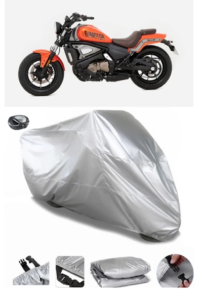 QJ SRV 550 ST Su  Geçirmez Motosiket Brandası Arka Çanta Uyumlu ürün görseli 1