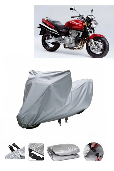 Honda CB 600 F Hornet Gri Motosiklet Brandası ARKA ÇANTA UYUMLU DEĞİLDİR ürün görseli 1