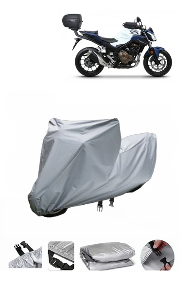 Honda CB 500 F  Gri Motosiklet Brandası ARKA ÇANTA UYUMLU DEĞİLDİR ürün görseli 1
