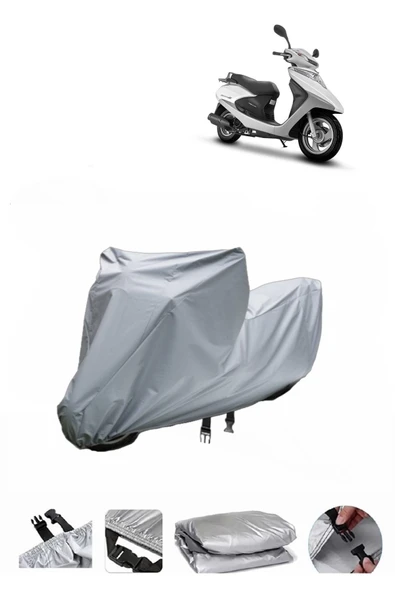 Honda Spacy 110  Gri Motosiklet Brandası ARKA ÇANTA UYUMLU DEĞİLDİR ürün görseli 1