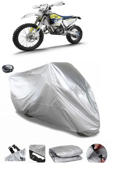 Husqvarna TE 125 Su  Geçirmez Motosiket Brandası Arka Çanta Uyumlu ürün görseli 1
