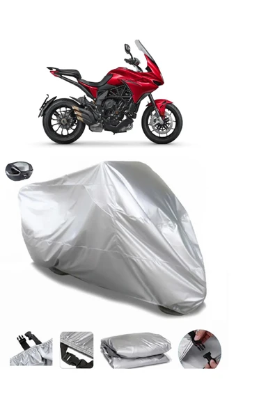 MV Agusta Turismo Veloce 800 Lusso SCS Su  Geçirmez Motosiket Brandası Arka Çanta Uyumlu ürün görseli 1