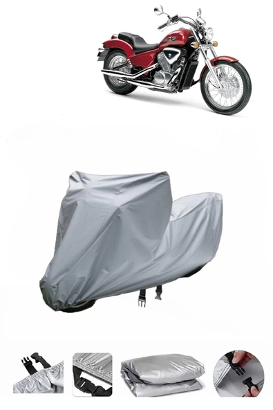 Honda VT 600 Shadow  Gri Motosiklet Brandası ARKA ÇANTA UYUMLU DEĞİLDİR ürün görseli 1