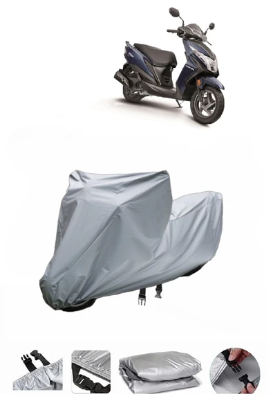 Honda Dio  Gri Motosiklet Brandası ARKA ÇANTA UYUMLU DEĞİLDİR ürün görseli 1