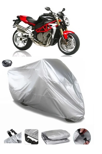 MV Agusta Brutale S Su  Geçirmez Motosiket Brandası Arka Çanta Uyumlu ürün görseli 1