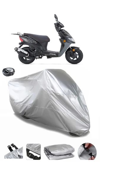 Keeway Hurricane Su  Geçirmez Motosiket Brandası Arka Çanta Uyumlu ürün görseli 1