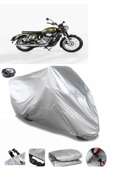 Jawa Forty Two Su  Geçirmez Motosiket Brandası Arka Çanta Uyumlu ürün görseli 1