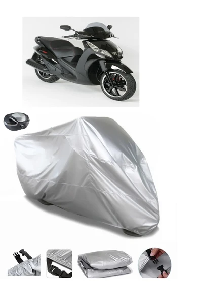 Peugeot Geopolis 250 Su  Geçirmez Motosiket Brandası Arka Çanta Uyumlu ürün görseli 1