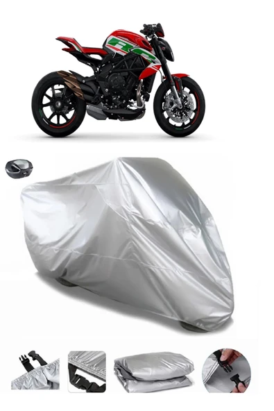MV Agusta Dragster 800 RC SCS Su  Geçirmez Motosiket Brandası Arka Çanta Uyumlu ürün görseli 1