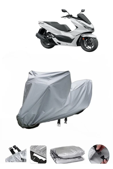 Honda PCX150  Gri Motosiklet Brandası ARKA ÇANTA UYUMLU DEĞİLDİR ürün görseli 1