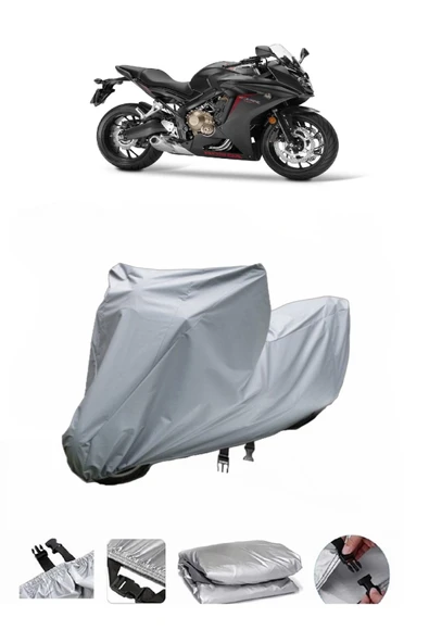Honda CBR 650 F  Gri Motosiklet Brandası ARKA ÇANTA UYUMLU DEĞİLDİR ürün görseli 1