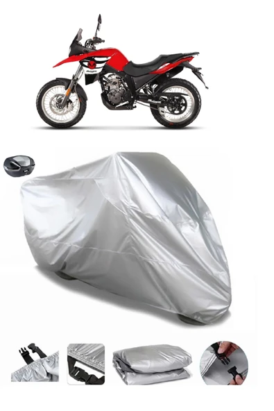 Malaguti Dune 125 Adventure Su  Geçirmez Motosiket Brandası Arka Çanta Uyumlu ürün görseli 1