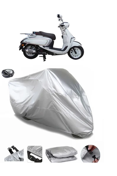 Motolux Macchiato 125 Su  Geçirmez Motosiket Brandası Arka Çanta Uyumlu ürün görseli 1