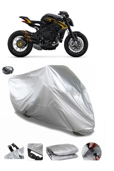 MV Agusta Brutale Dragster 800 Su  Geçirmez Motosiket Brandası Arka Çanta Uyumlu ürün görseli 1