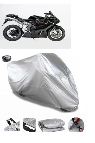 MV Agusta F4 1000 R Su  Geçirmez Motosiket Brandası Arka Çanta Uyumlu ürün görseli 1