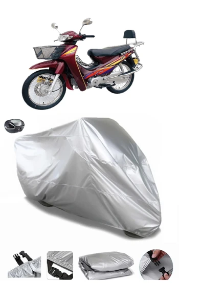 Lifan LF100-A Su  Geçirmez Motosiket Brandası Arka Çanta Uyumlu ürün görseli 1