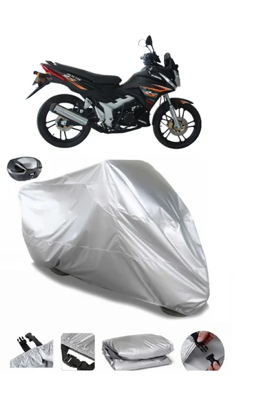 Kral Motor HİLALSu  Geçirmez Motosiket Brandası Arka Çanta Uyumlu ürün görseli 1