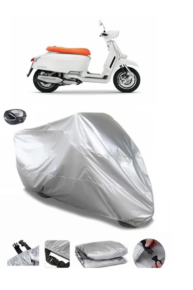 Lambretta G350 Su  Geçirmez Motosiket Brandası Arka Çanta Uyumlu ürün görseli 1