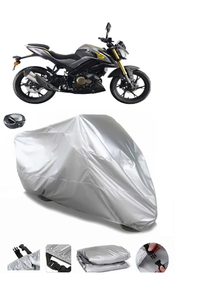 QJ SRK 125 R Su  Geçirmez Motosiket Brandası Arka Çanta Uyumlu ürün görseli 1