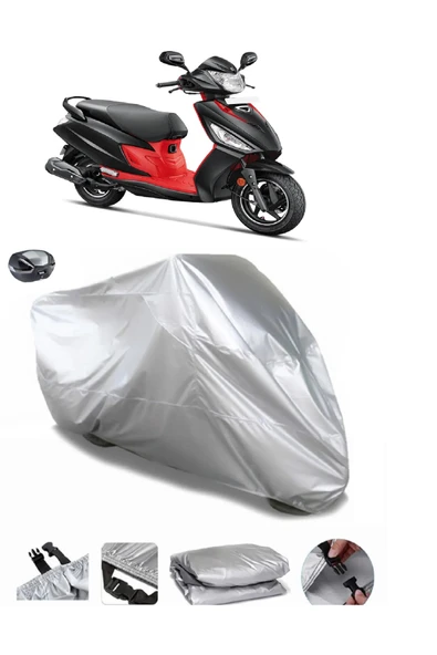 Hero Dash LX 110 Su  Geçirmez Motosiket Brandası Arka Çanta Uyumlu ürün görseli 1