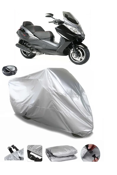 Peugeot Satelis 500 Su  Geçirmez Motosiket Brandası Arka Çanta Uyumlu ürün görseli 1
