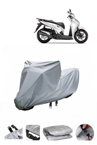 Honda SH 300  Gri Motosiklet Brandası ARKA ÇANTA UYUMLU DEĞİLDİR ürün görseli 1