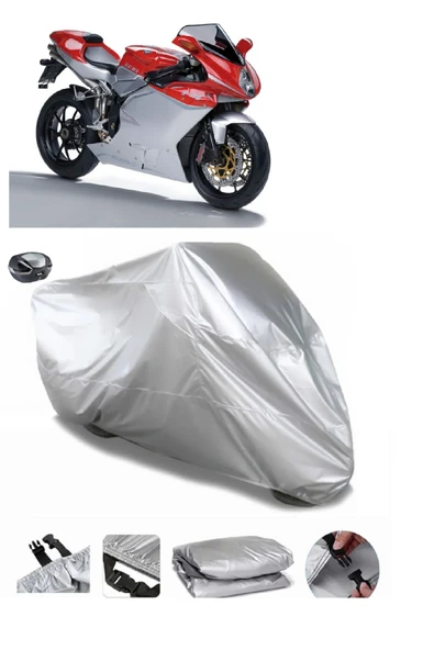 MV Agusta F4 1078 Su  Geçirmez Motosiket Brandası Arka Çanta Uyumlu ürün görseli 1