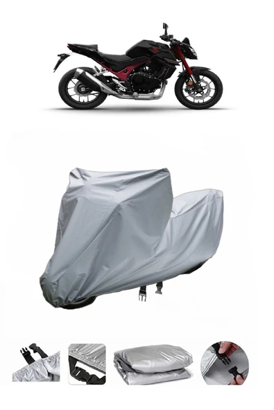 Honda CB 750 Hornet Gri Motosiklet Brandası ARKA ÇANTA UYUMLU DEĞİLDİR ürün görseli 1
