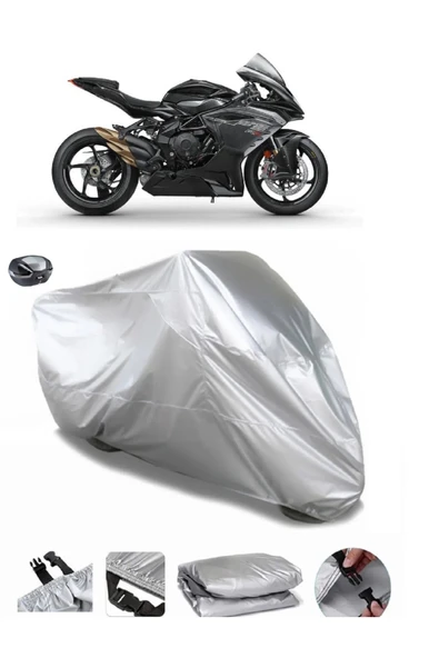 MV Agusta F3 800 Su  Geçirmez Motosiket Brandası Arka Çanta Uyumlu ürün görseli 1