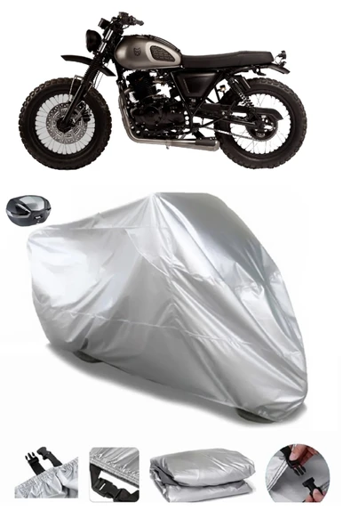 Mutt Mushman 250 Su  Geçirmez Motosiket Brandası Arka Çanta Uyumlu ürün görseli 1