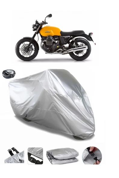 Moto Guzzi Stone 750 Su  Geçirmez Motosiket Brandası Arka Çanta Uyumlu ürün görseli 1