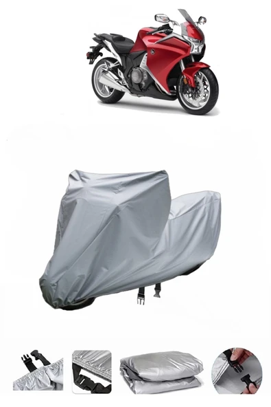 Honda VFR 1200 F  Gri Motosiklet Brandası ARKA ÇANTA UYUMLU DEĞİLDİR ürün görseli 1