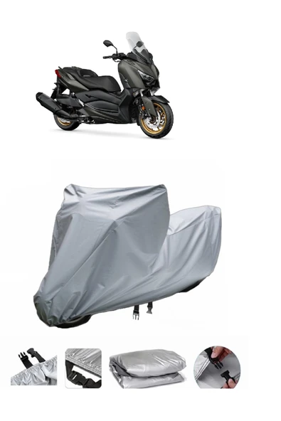 Yamaha X-Max 400 Iron Max  Gri Motosiklet Brandası ARKA ÇANTA UYUMLU DEĞİLDİR ürün görseli 1