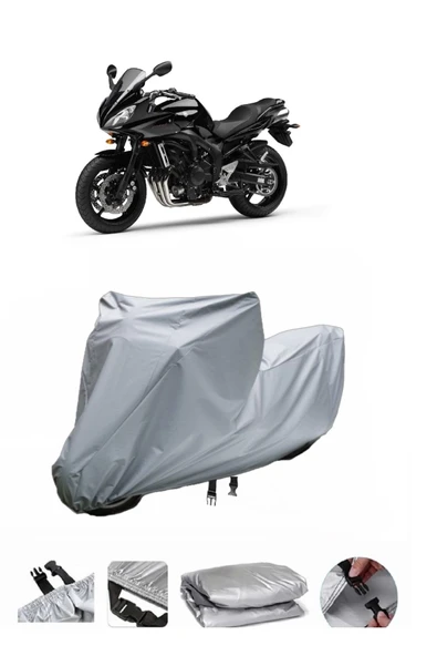 Yamaha FZ6 Fazer ABS  Gri Motosiklet Brandası ARKA ÇANTA UYUMLU DEĞİLDİR ürün görseli 1