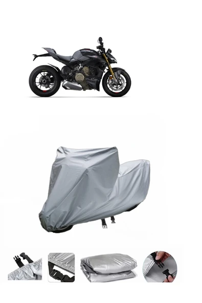 Ducati Streetfighter V4 S  Gri Motosiklet Brandası ARKA ÇANTA UYUMLU DEĞİLDİR ürün görseli 1