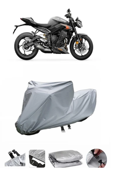 Triumph Street Triple RS  Gri Motosiklet Brandası ARKA ÇANTA UYUMLU DEĞİLDİR ürün görseli 1