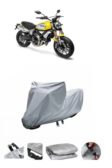 Ducati Scrambler 1100 Pro  Gri Motosiklet Brandası ARKA ÇANTA UYUMLU DEĞİLDİR ürün görseli 1
