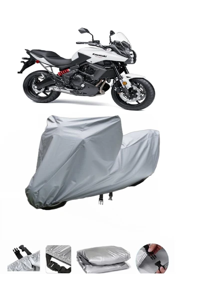 Kawasaki KLE 650 Versys  Gri Motosiklet Brandası ARKA ÇANTA UYUMLU DEĞİLDİR ürün görseli 1