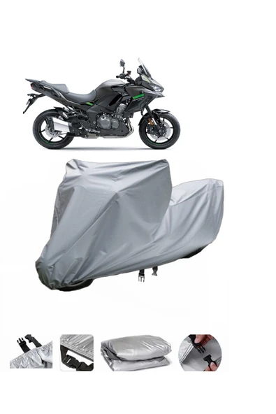 Kawasaki Versys 1000  Gri Motosiklet Brandası ARKA ÇANTA UYUMLU DEĞİLDİR ürün görseli 1