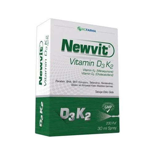 Newvit Vitamin D3K2 Sprey 30 ml ürün görseli 1