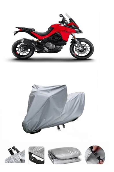 Ducati Multistrada V2  Gri Motosiklet Brandası ARKA ÇANTA UYUMLU DEĞİLDİR ürün görseli 1